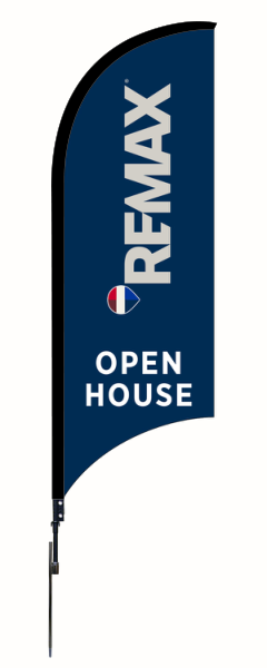 Open House Feather Flag and Pole, 9-foot